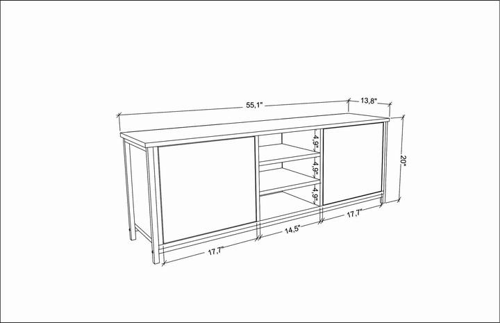 Image du produit Kalune Design Roy (140 x 35.3 x 50.8 cm)