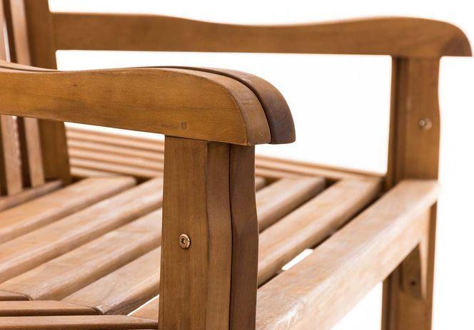Actual product image Swisshandel24 Sonja tree bench with armrests 250 cm, teak