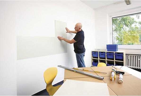 Actual product image Magnetoplan magnetowall on wallpaper, incl. accessories (Magnet board)