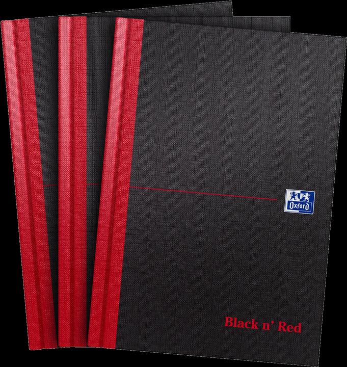 Produktbild Oxford Black n'Red (A5, Liniert, Harter Einband)