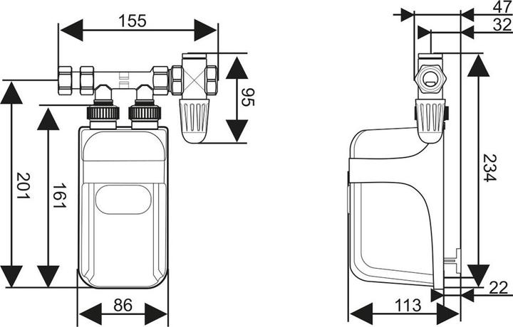Immagine prodotto Dafi Scaldabagno 3 7 kW senza batteria (230V)