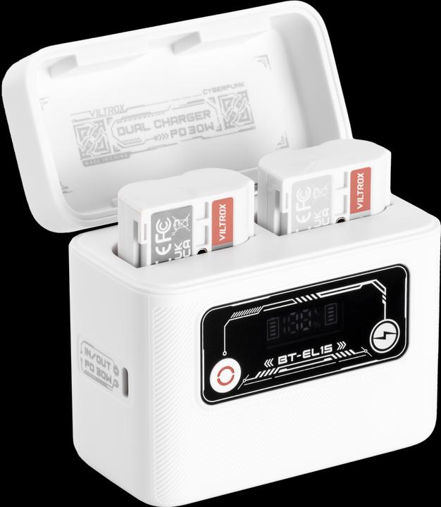 Actual product image Viltrox Camera Battery Charging Case Power Bank for Nikon EN EL15 (5500 mAh)