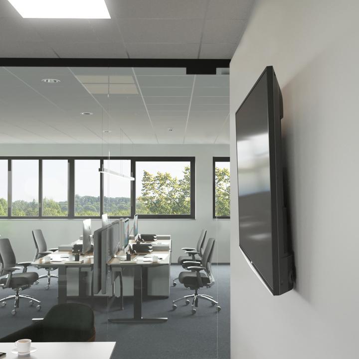 Immagine prodotto Hama Supporto da parete per TV, rigido, antifurto, 203 cm (80") fino a 50 kg (Muro, 90", 50 kg)