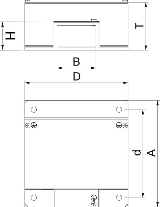 Produktbild OBO Bettermann OBO BSKM-TR 0711 T-Reduzierabzweig f.Wand- und Deckenmontage 40x70