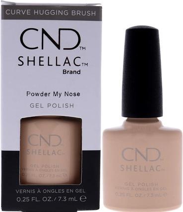 Produktbild CND Shellac - Color Coat Powder My Nose (Nude, UV-Gel Lack)