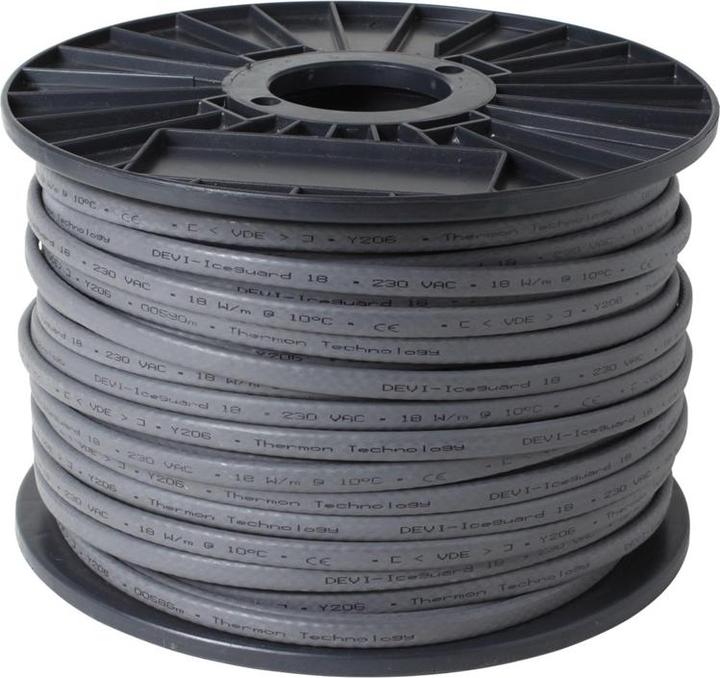 Actual product image Danfoss Heating tape gutter/surface 18W/m 230V 98300809