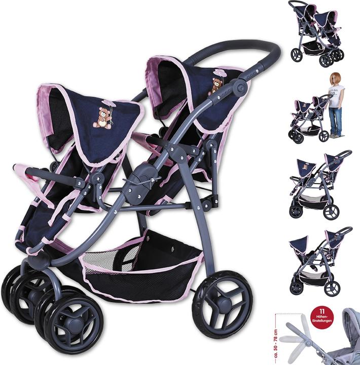 Produktbild Knorrtoys Zwillingspuppenwagen Milo