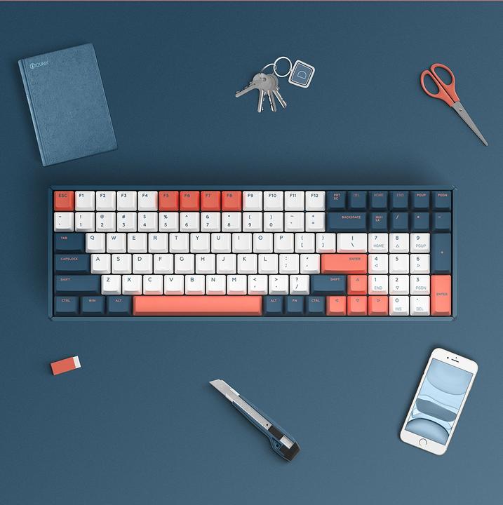 Produktbild Iqunix F96 Coral Wireless RGB (CH, Kabellos, Kabelgebunden)