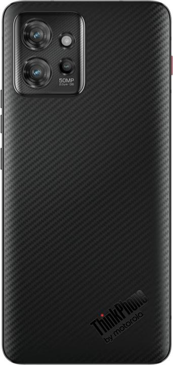Actual product image Motorola ThinkPhone - 5G smartphone - dual-SIM - RAM 8 GB / Internal Memory 256 GB - pOLED display - (256 GB, Carbon black, 6.55", Dual SIM, 50 Mpx, 5G)