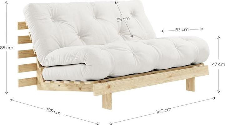 Image du produit Karup Design Roots 140 (2 places, Canapé-lit)