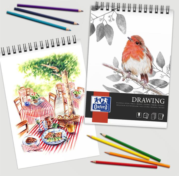 Image du produit Oxford Zeichenblock (A3, Blanc, Couverture souple)
