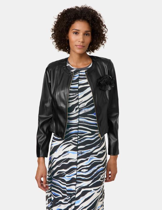 Produktbild Gerry Weber Beschichtete Blazerjacke mit Blumendetail Blazer Langarm gefüttert - 64484 (42)