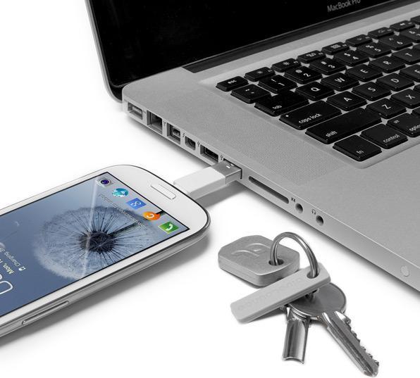 Produktbild BlueLounge Kii USB auf Micro-USB Schlüsselanhänger (USB, Micro USB)