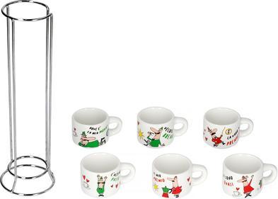 Bialetti Set di 6 tazze da caffè espresso (65 ml, 6 x)