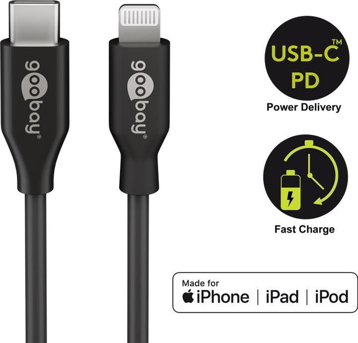 Immagine prodotto Goobay Cavo Lightning - USB-C (2 m, USB 2.0)