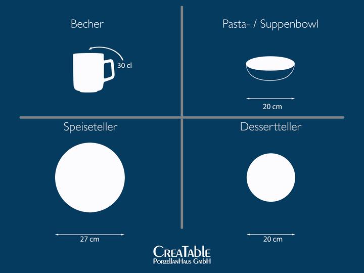 Produktbild CreaTable Luna (24 Stück)