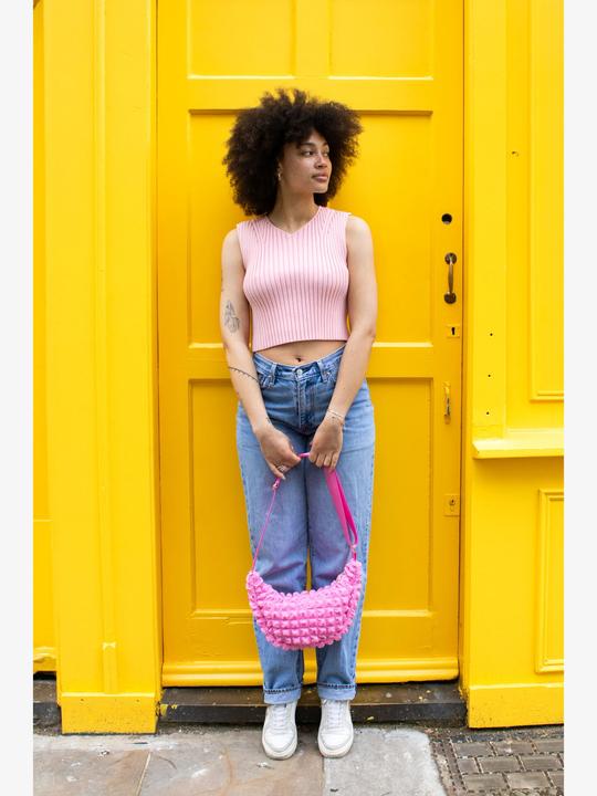 Actual product image Kind Bag Cross Body Bag Pink