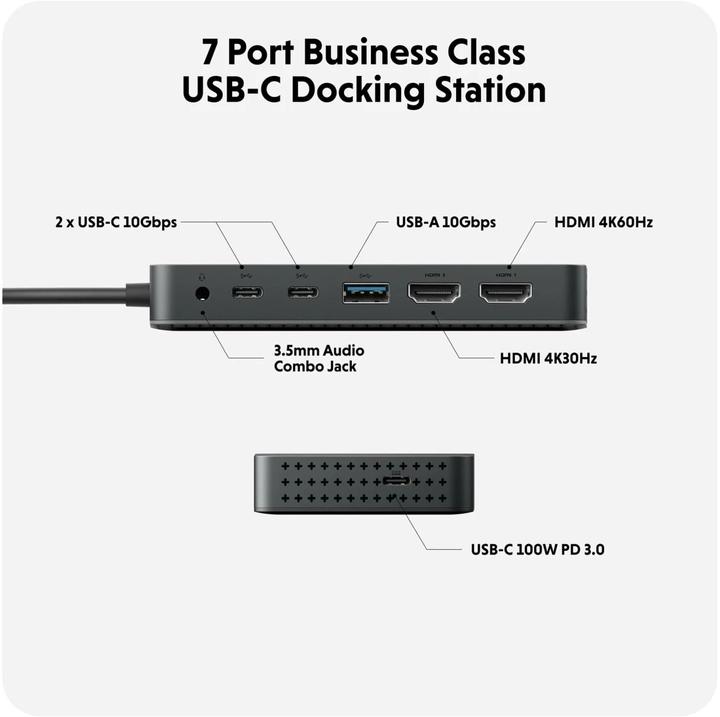 Produktbild Hyper Drive Universal USB-C 7-in1 Dual HDMI Mobile Dock (USB-C, 7 Ports)