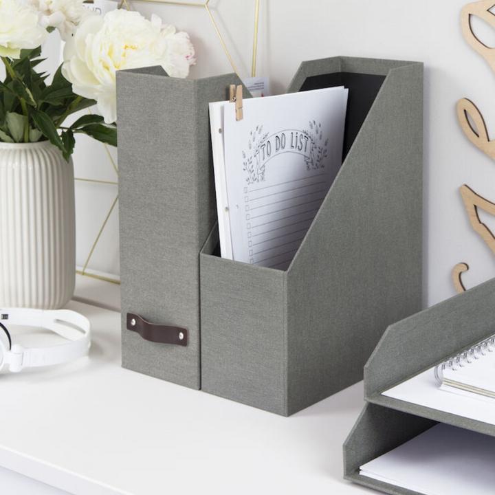 Image du produit Bigso ESTELLE Porte-revues de bureau Gris Toile (A4)