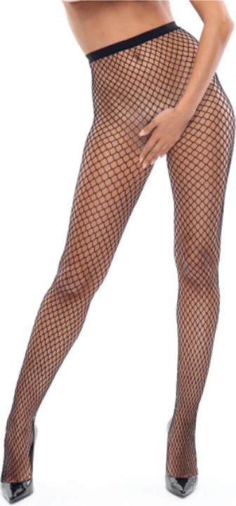 Produktbild MissO MI P700 pantyhose open crotch fishnet black 20den L/XL (XL)
