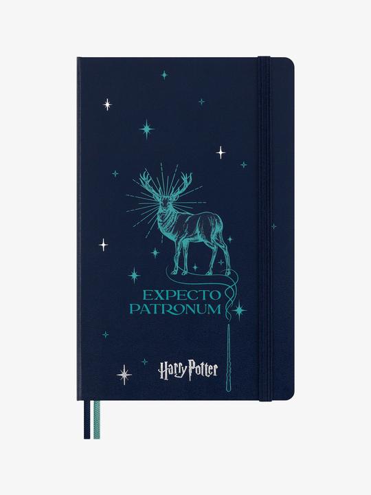 Image du produit Moleskine Harry Potter Patronum (130 x 210 mm, À rayures, Couverture rigide)