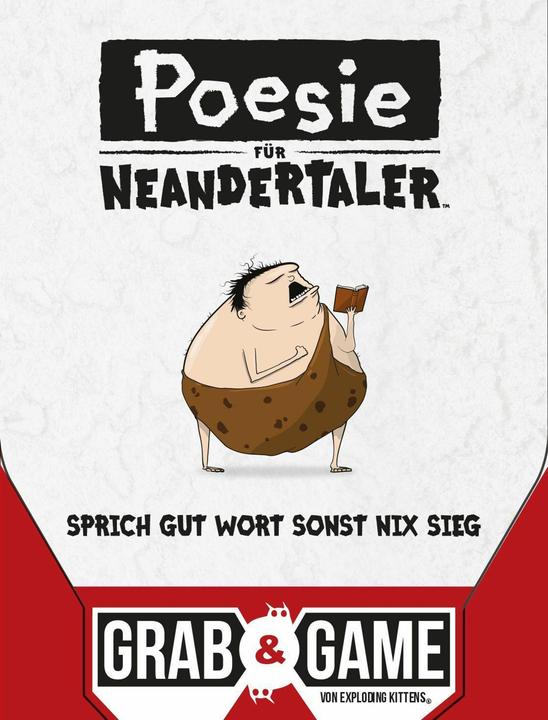 Actual product image Exploding Kittens EXKD0047 - Poetry for Neanderthals: Grab & Game (German)