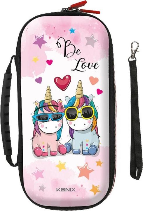 Konix Mythics Unicorn Pro Carry Case be love (Switch Lite, Switch OLED)