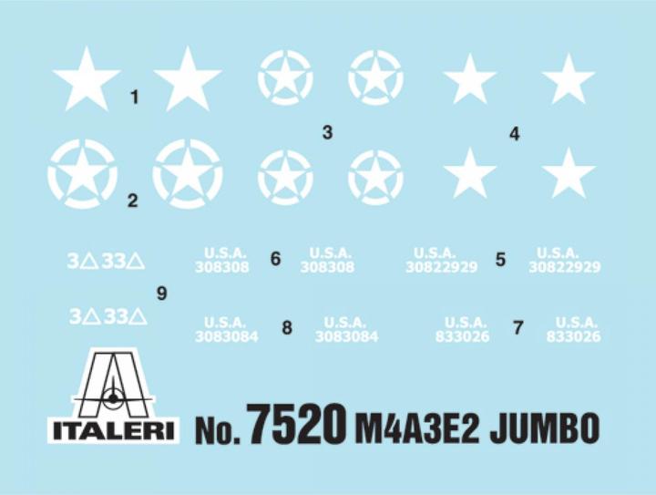 Actual product image Italeri M 4 A3 E2 Jumbo