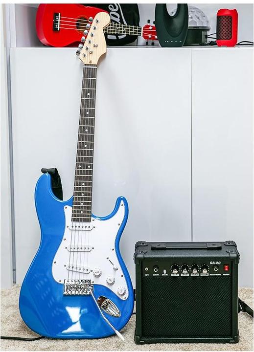 No Name NN EG SET BLU zestaw gitarowy gitara elektryczna s (Electric guitars set)