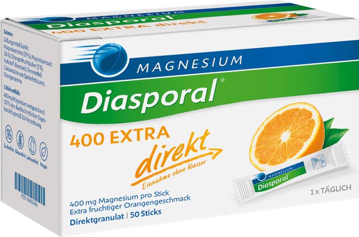 Produktbild magnesium diasporal Magnesium-Diasporal 400 extra direkt Direktgranulat Sticks, 50 St. Beutel (50 Stück, Granulat)