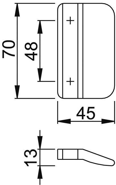 Produktbild Magni Hoppe Balkontürgriff K435,F8019 (Türgriff)