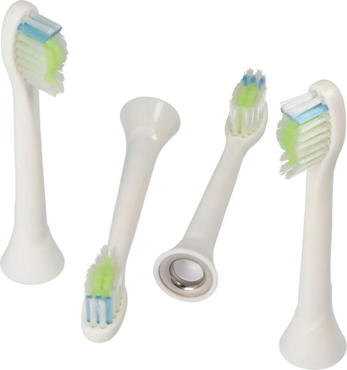 AccuCell Zahnbürstenkopf Smart Cleaning Brush 3 für elektrische Zahnbürsten von Philips, 4 Stück (4 x)