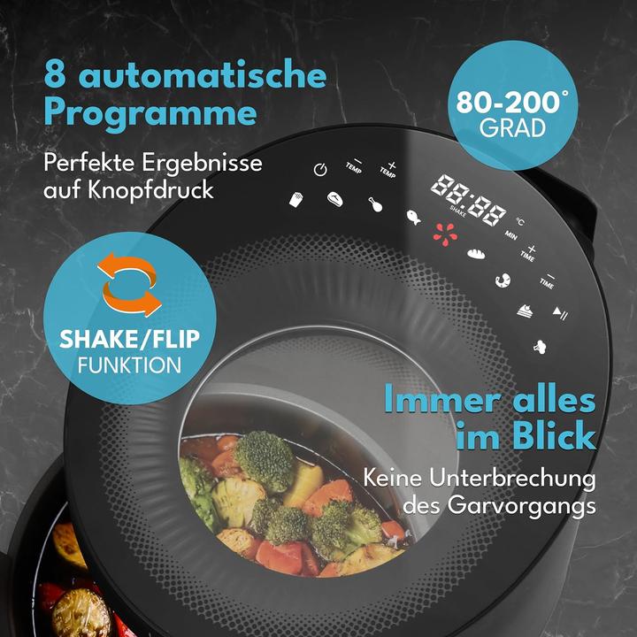 Image du produit Lebenlang Heissluftfritteuse mit 8 Programmen (5L, 1500W)