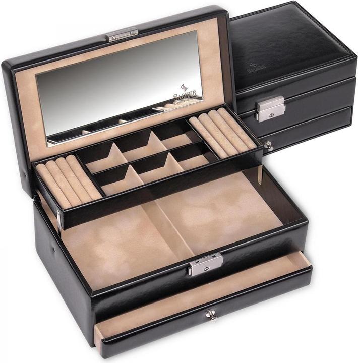 Actual product image Sacher 34.000.290443 - Jewellery box Helen new classic black