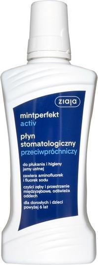 Ziaja Mintperfekt Activ płyn do płukania jamy ustnej stomatologiczny przeciwpróchniczy 500ml (500 ml, Mundspülung)