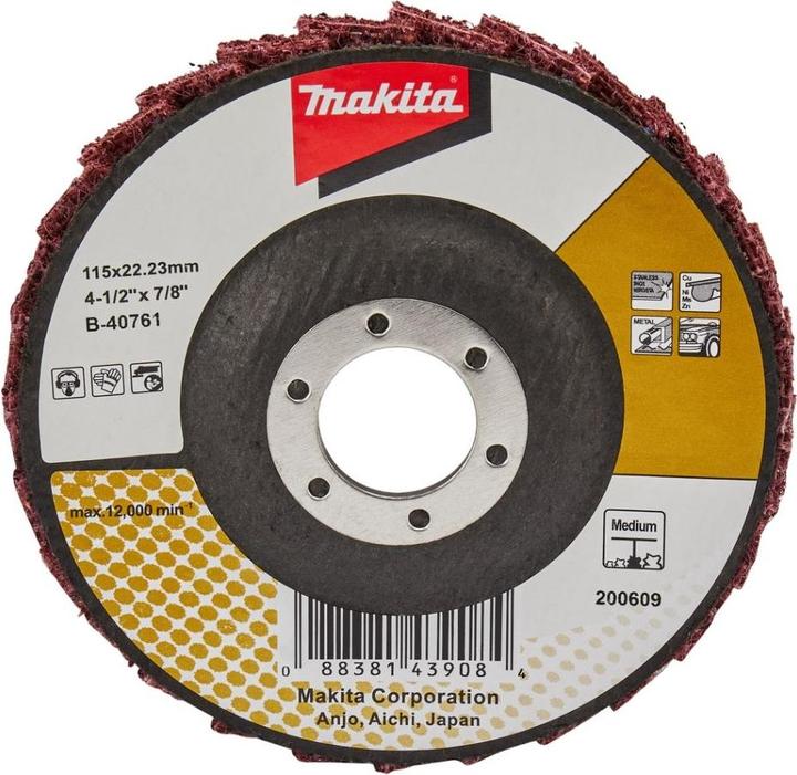 Produktbild Makita Zubehör B-40761 Fächerscheibe 115 mm mittel (Mittel)