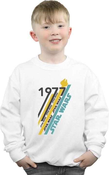 Immagine prodotto Star Wars Retro 77 Stripes Felpa Ragazzi (152, 158)