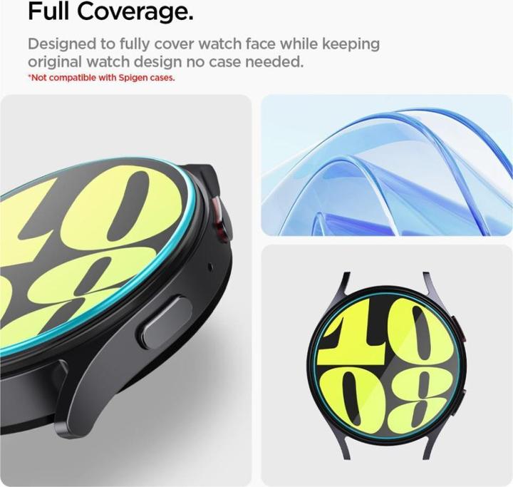 Actual product image Spigen Glas.tR EZ Fit Samsung Galaxy Watch 7 40mm 2-Pack