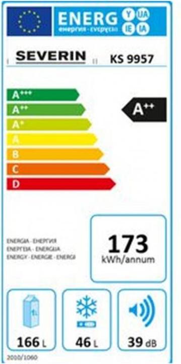 Energie-Label Severin KS 9957 (209 l)