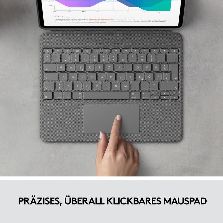 Actual product image Logitech Combo Touch (US, iPad Pro 12.9 2021 (5th Gen), iPad Pro 12.9 2022 (6th Gen))