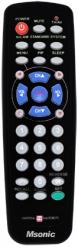 Image du produit Msonic MBC415K Télécommande IR sans fil pour TV Boutons poussoirs (Télécommande universelle, Miracast)