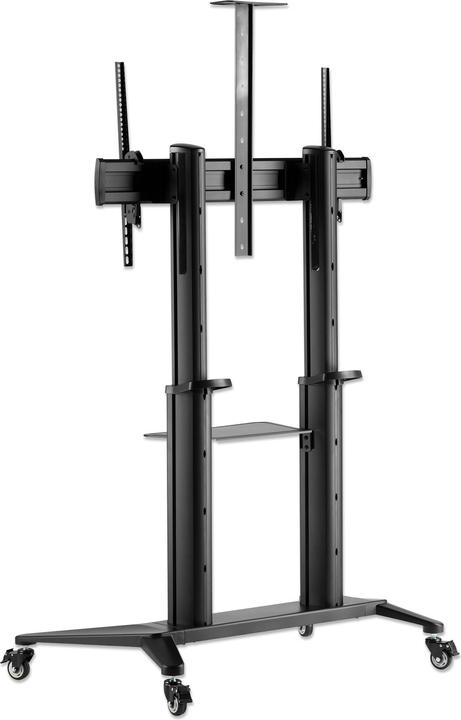 Produktbild Manhattan Aluminium Multimedia TV-Ständer auf Rollen mit extrem hoher Traglast für Grossbildschirme (120", 140 kg)