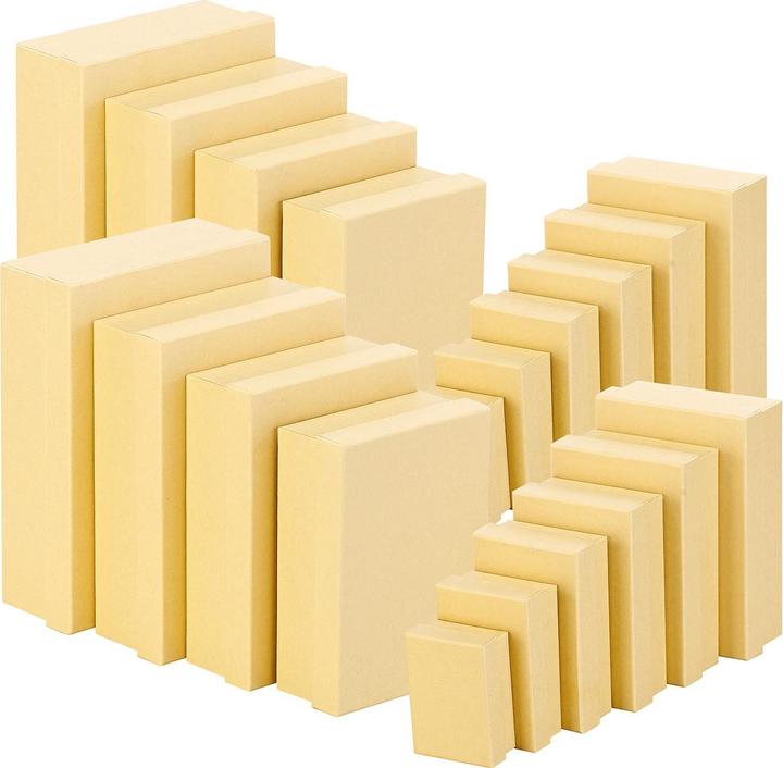 Actual product image Your Design Set of 20 neutral gift and storage boxes (10 sizes) (Gift box, 20 x)