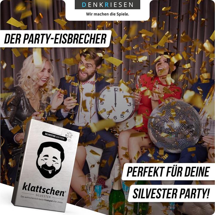 Actual product image Denkriesen - klattschen® - SILVESTER EDITION "Probably the best drinking game of all time"