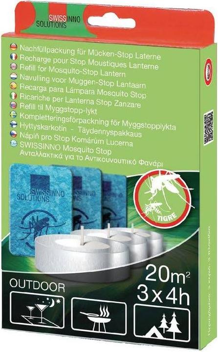 Produktbild Swissinno Nachfüllplättchen mit Kerze 12h für Mücken-Stop Laterne