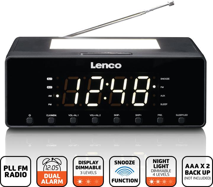 Actual product image Lenco Radio alarm clock