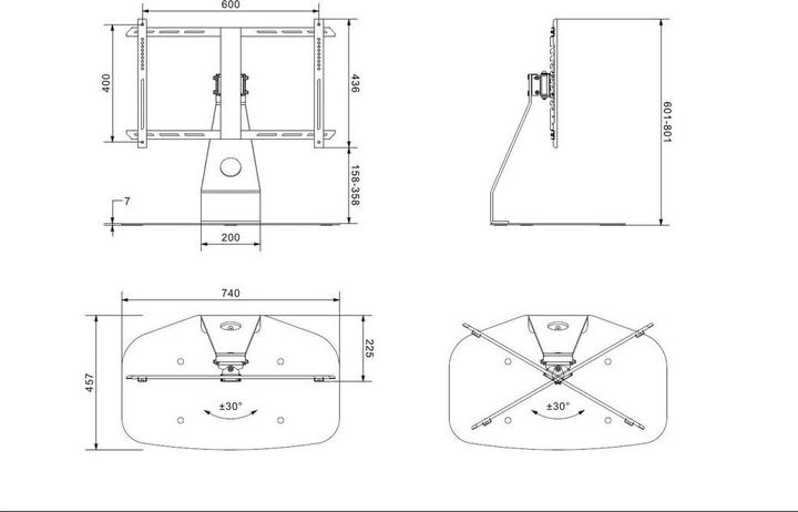 Image du produit Multibrackets Support de table pour Sonos (SONOS PLAYBASE, 60", 30 kg)