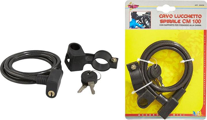 Immagine prodotto Rhütten Rhutten Antifurto per Bicicletta Nero 100cm Blocco