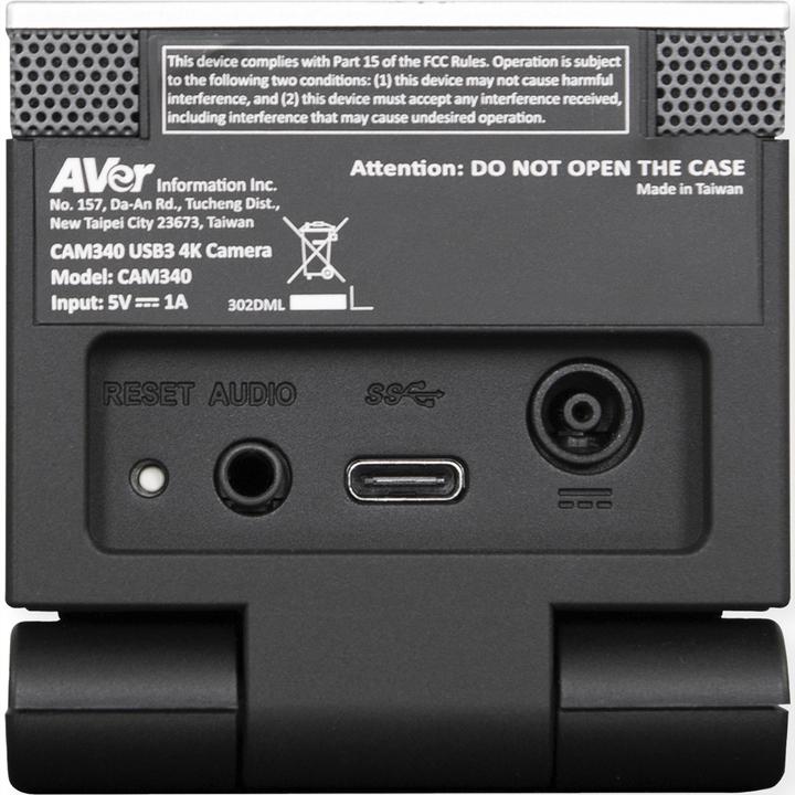 Actual product image AVer USB camera CAM 340+ 4K/UHD 30fps