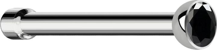 Immagine prodotto Star Piercing Borchia da naso dritta in argento con cristallo nero (Titanio G23, senza ottone)